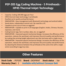 Load image into Gallery viewer, EP-205 Coding Machine - 5 Printheads
