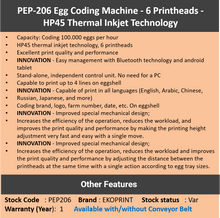 Load image into Gallery viewer, EP-206 Coding Machine - 6 Printheads
