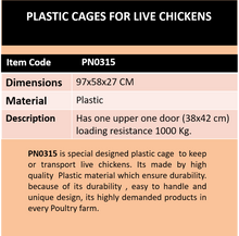 Load image into Gallery viewer, plastic cages for live chickens-PN0315
